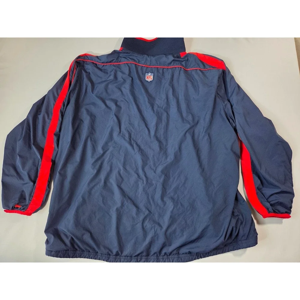 Nike Windbreaker Mens 2 Extra Large Blue Red New England Patriots NFL Jacket